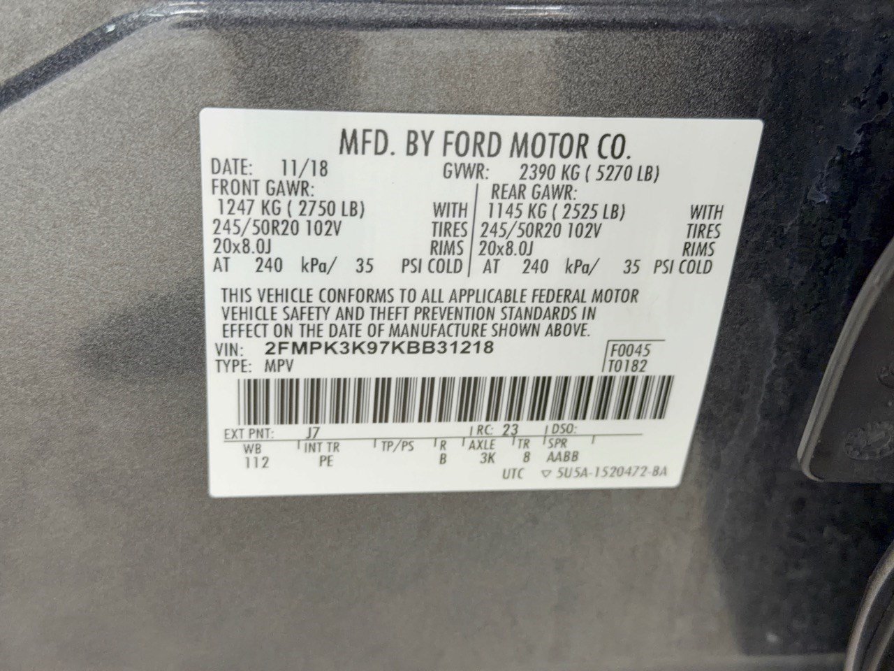 Used 2019 Ford Edge Titanium w/ Equipment Group 301A FWD image 31