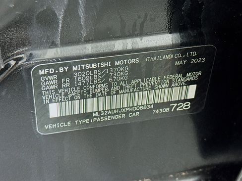 Used 2023 Mitsubishi Mirage ES image 70