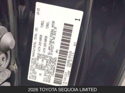 Used 2026 Toyota Sequoia Limited AWD/4WD image 27