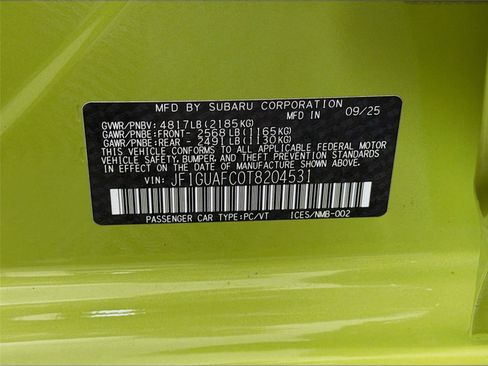 Certified 2026 Subaru Impreza 2.0i Sport AWD/4WD image 31