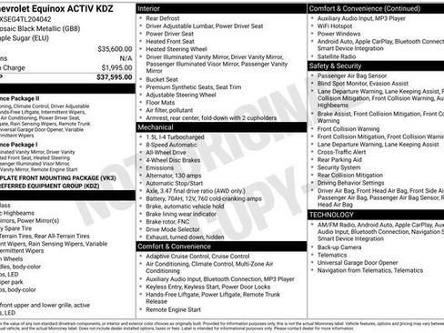 Used 2026 Chevrolet Equinox ACTIV AWD/4WD image 34