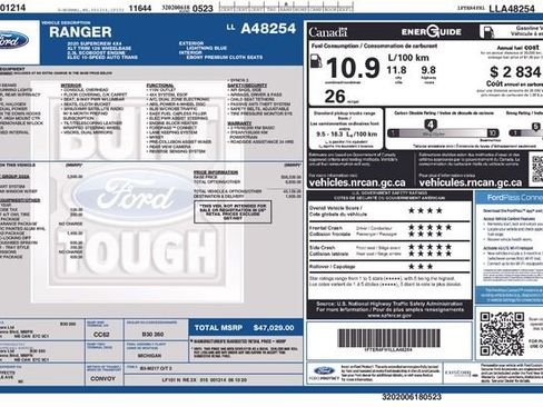 Used 2020 Ford Ranger XLT w/ Equipment Group 302A Luxury image 7