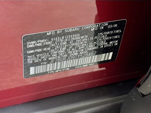 New 2026 Subaru Outback Touring XT AWD/4WD image 39