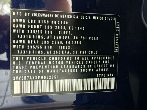 Certified 2023 Volkswagen Tiguan SE FWD image 19