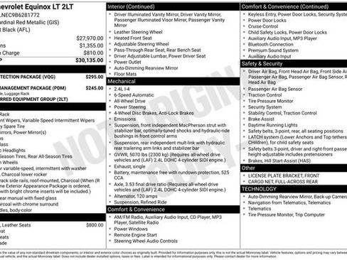 Used 2011 Chevrolet Equinox LT w/ LPO, Protection Package AWD/4WD image 27