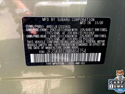Certified 2021 Subaru Forester Premium AWD/4WD image 33