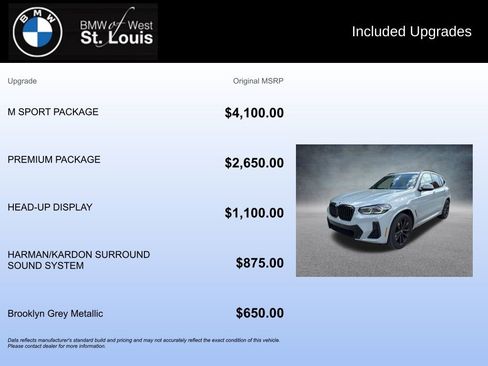 Used 2023 BMW X3 xDrive30i w/ M Sport Package AWD/4WD image 20