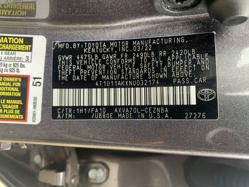 Used 2022 Toyota Camry LE image 36
