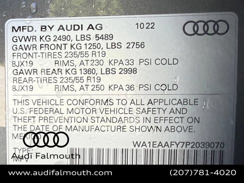 Used 2023 Audi Q5 2.0T Premium Plus w/ Premium Plus Package AWD/4WD image 50