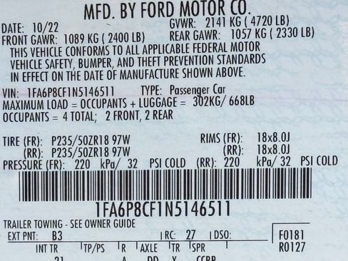 Used 2022 Ford Mustang GT RWD image 46