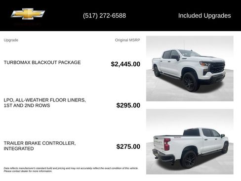 Used 2025 Chevrolet Silverado 1500 Custom Trail Boss w/ Turbomax Blackout Package AWD/4WD image 5