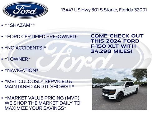 Used 2024 Ford F150 XLT w/ XLT Black Appearance Package RWD image 6