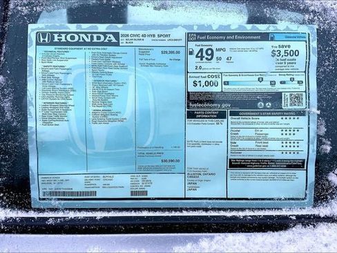 New 2026 Honda Civic Sport image 19