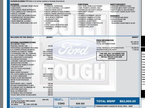 Used 2016 Ford F250 Platinum w/ Platinum Package AWD/4WD image 29