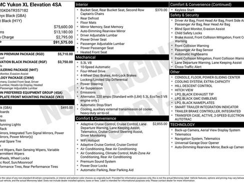 New 2026 GMC Yukon XL Elevation w/ Elevation Premium Package AWD/4WD image 5