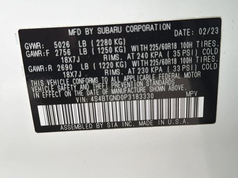 Certified 2023 Subaru Outback Limited XT image 58