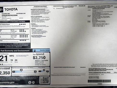 New 2026 Toyota Tacoma SR5 AWD/4WD image 2