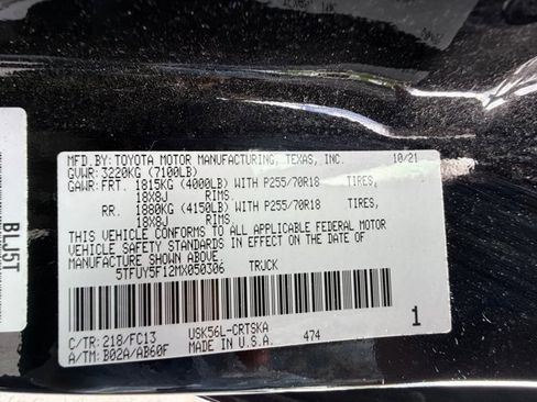 Used 2021 Toyota Tundra SR5 w/ SX Package AWD/4WD image 33