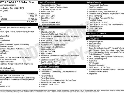 Used 2024 MAZDA CX-30 AWD 2.5 S w/ Select Sport Pkg image 34