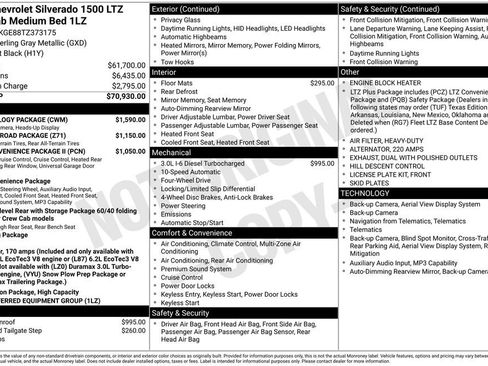 New 2026 Chevrolet Silverado 1500 LTZ w/ Technology Package AWD/4WD image 26