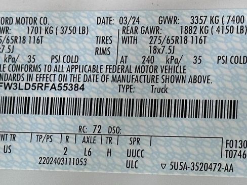 Certified 2024 Ford F150 XLT w/ Mobile Office Package image 57