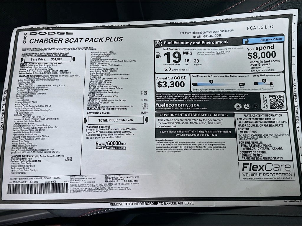 New 2026 Dodge Charger Scat Pack AWD/4WD image 21