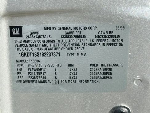 Used 2008 GMC Envoy SLE w/ Sun And Sound Package AWD/4WD image 31