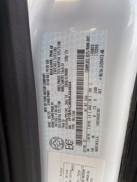 Used 2025 Ford Transit 250 148 Medium Roof w/ Load Area Protection Package RWD image 24