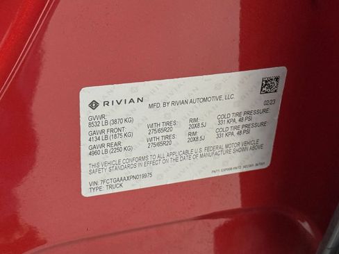 Used 2023 Rivian R1T Adventure AWD/4WD image 51