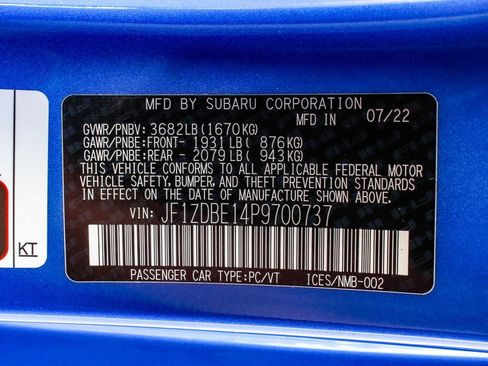 Used 2023 Subaru BRZ Limited w/ Popular Package #1 image 12