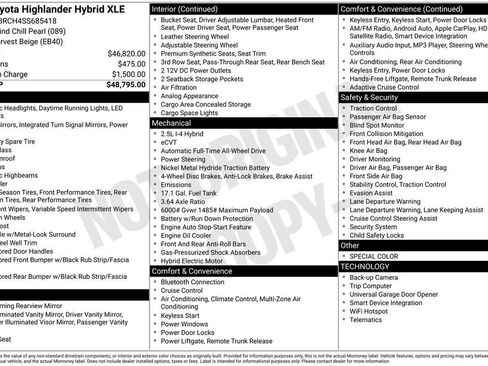 Used 2025 Toyota Highlander XLE image 35