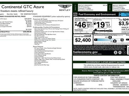 New 2026 Bentley Continental GTC image 41
