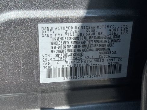 Used 2020 Nissan Sentra SV w/ Trunk Package FWD image 33