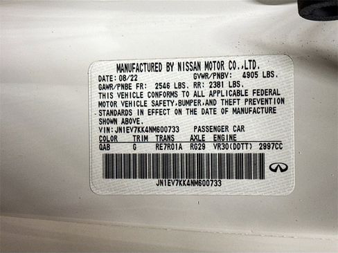 Used 2022 INFINITI Q60 3.0t Luxe w/ Style Package image 29