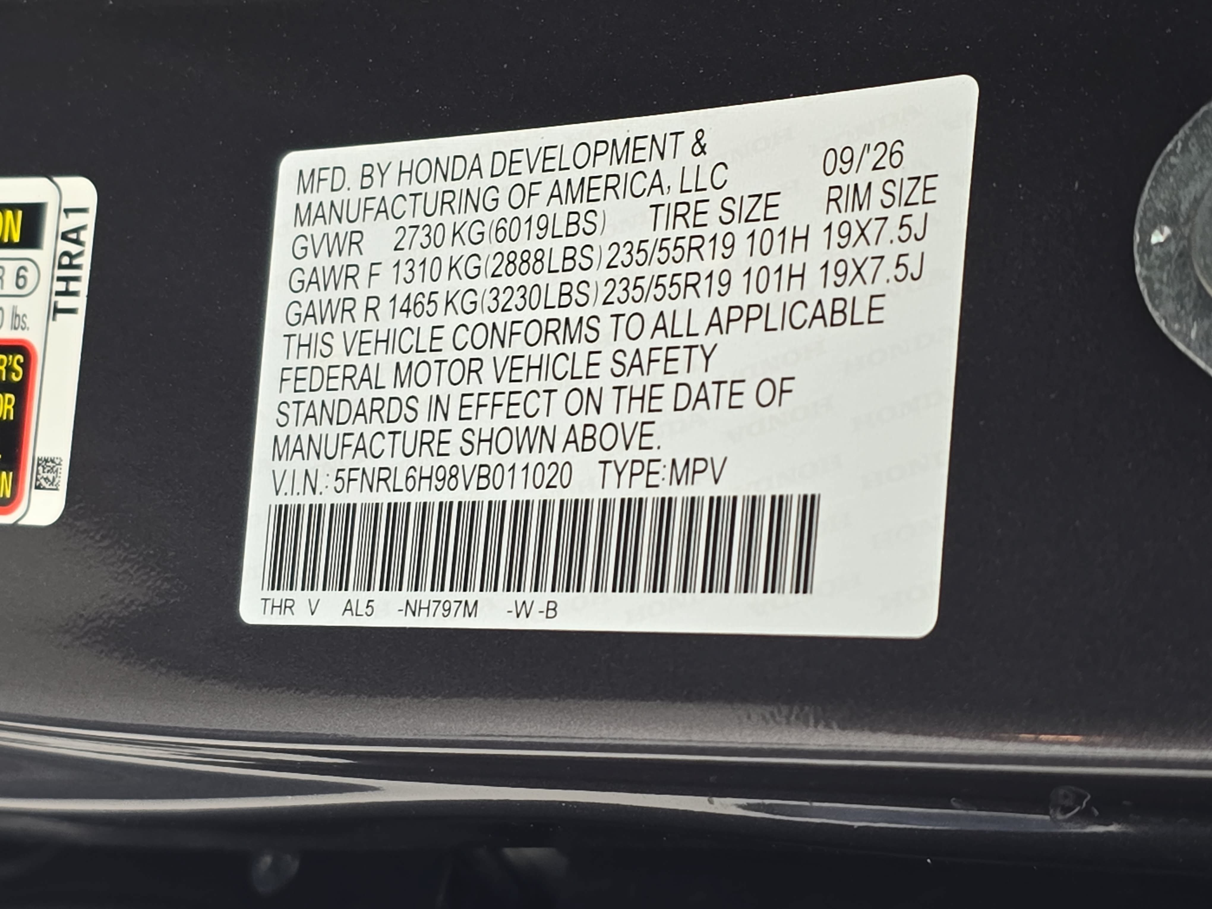 New 2027 Honda Odyssey Elite image 39