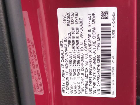 New 2026 Honda CR-V EX-L image 36