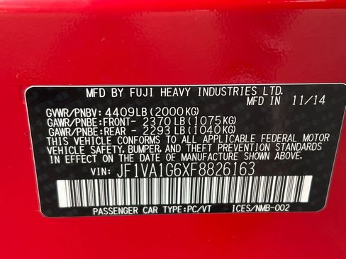 Used 2015 Subaru WRX Limited image 27