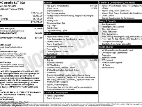 Used 2020 GMC Acadia SLT w/ Premium Package AWD/4WD image 4
