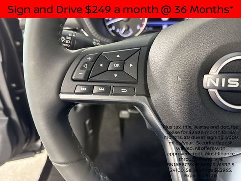 New 2025 Nissan Sentra SV w/ All-Weather Package image 13