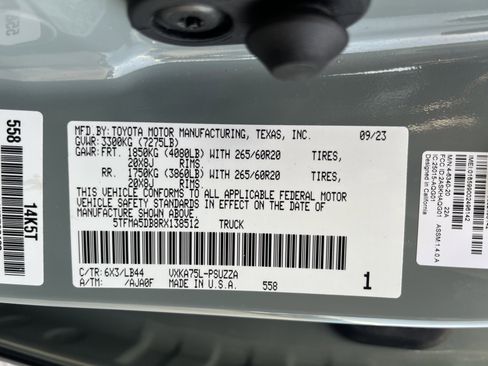 Used 2024 Toyota Tundra 1794 Edition AWD/4WD image 12