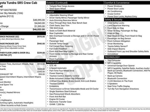 Used 2019 Toyota Tundra SR5 w/ Convenience Package AWD/4WD image 1