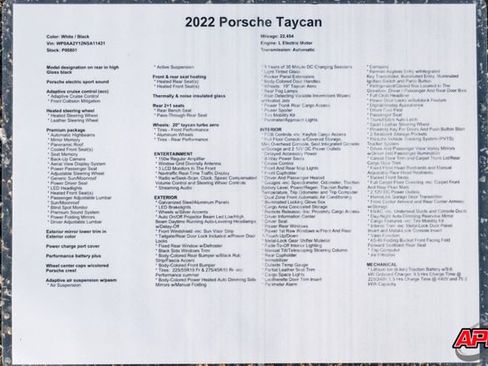 Used 2022 Porsche Taycan image 89