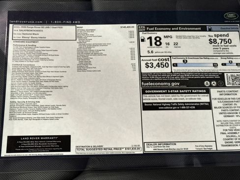 New 2026 Land Rover Range Rover Long Wheelbase SE image 26