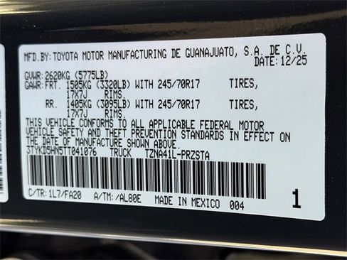 New 2026 Toyota Tacoma SR image 26