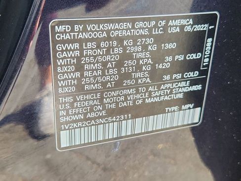 Used 2022 Volkswagen Atlas SE w/ Panoramic Sunroof Package image 18