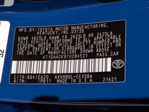 New 2026 Toyota Camry SE image 17