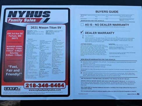 Used 2021 Nissan Titan SV w/ SV Convenience Package image 52