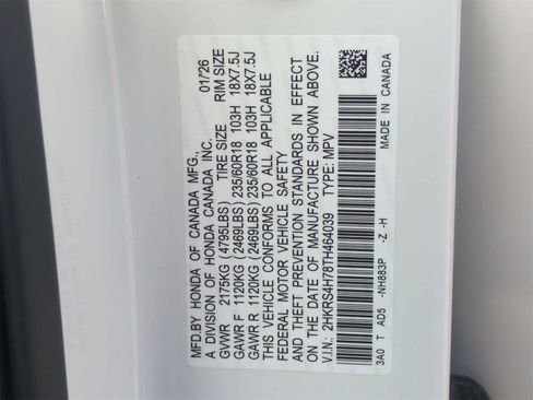 New 2026 Honda CR-V EX-L image 36