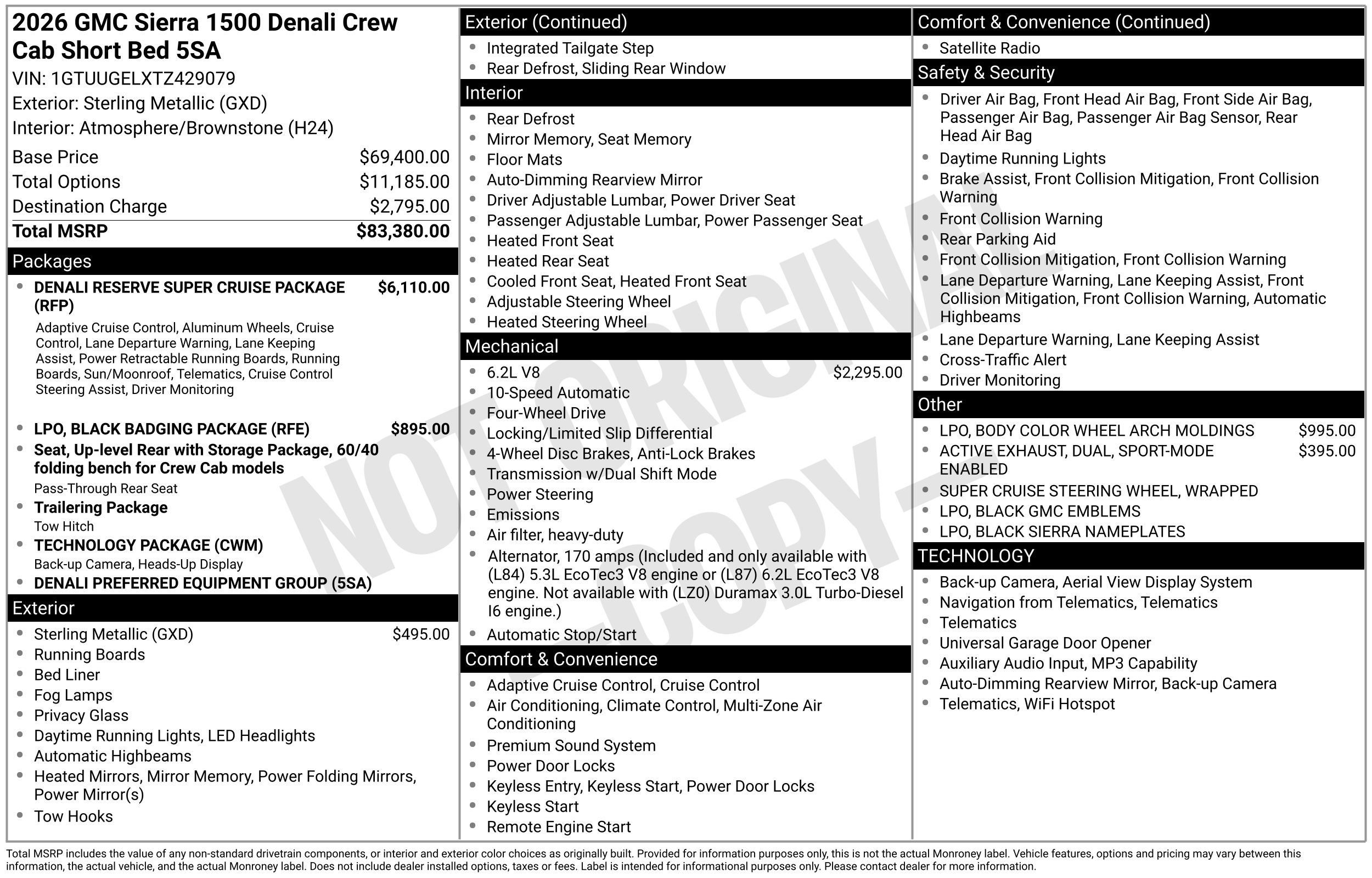 New 2026 GMC Sierra 1500 Denali AWD/4WD image 49