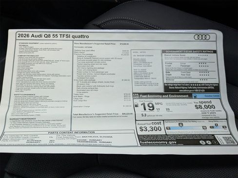 New 2026 Audi Q8 Premium Plus image 17